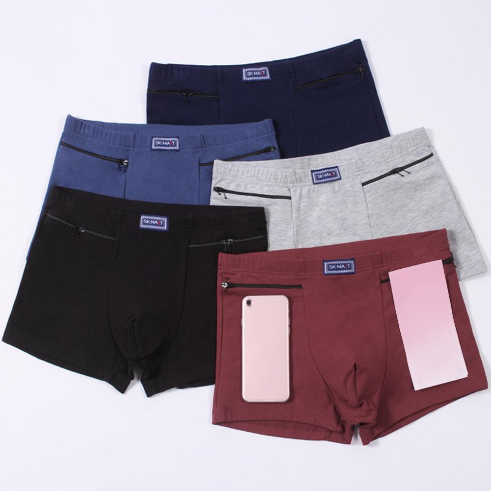 Men's Pockets Underwear Anti-t - đánh giá và giá Boxer Brief Pack Cotton