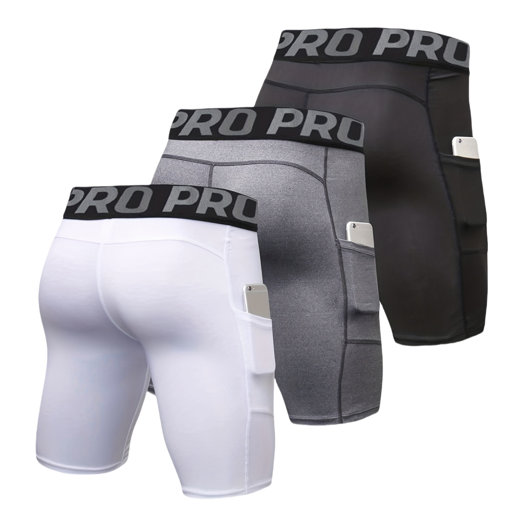 3 Pack Men's Compression Short - đánh giá và giá Compression Shorts Athletes