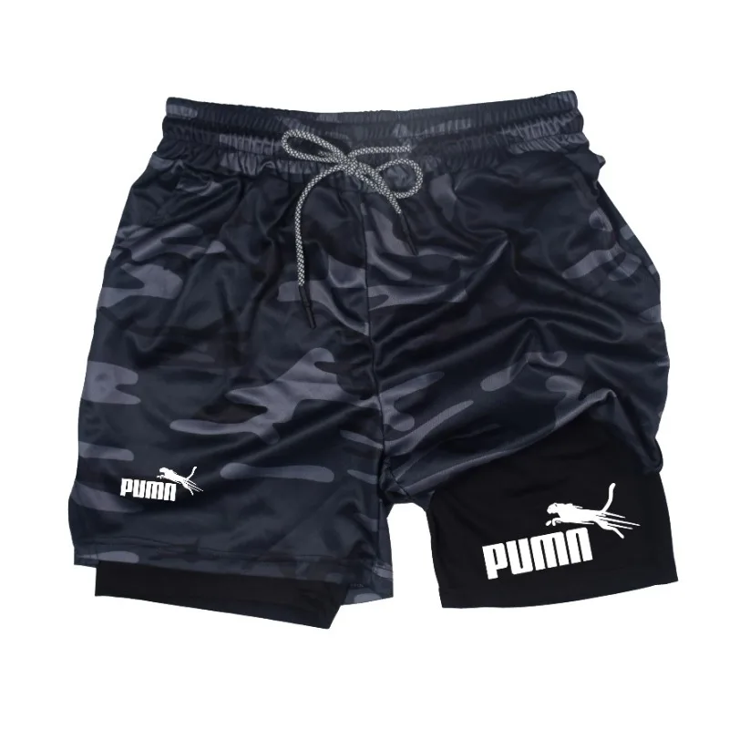 Summer Breathable Two-in-one D - đánh giá và giá Compression Shorts Athletes