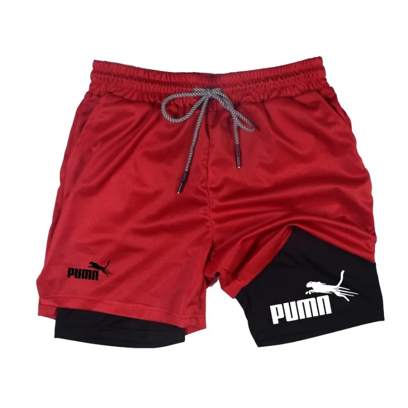 Summer Breathable Two-in-one D - đánh giá và giá Compression Shorts Athletes