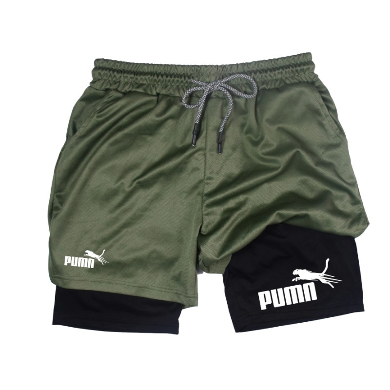 Summer Breathable Two-in-one D - đánh giá và giá Compression Shorts Athletes