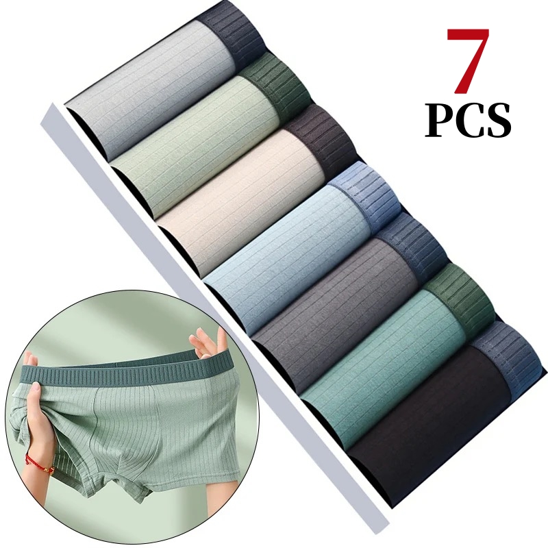 7Pcs/Lot Men's Cotton Underwea - đánh giá và giá Boxer Brief Pack Cotton