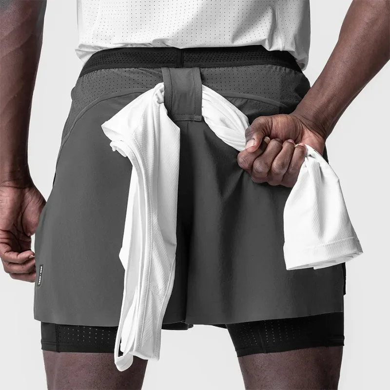 Men's 2in1 Running Shorts Quic - đánh giá và giá Compression Shorts Athletes